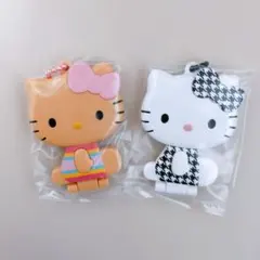 サンリオ キティ ミラーコレクション グミ ★2点セット 日焼けキティ 千鳥格子