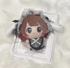 ちびぐるみ レース ヘッドドレス 10cm スタイ ホワイト ブラック うさぎ