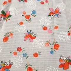 子供用　2～3才女児用　浴衣・帯セット　肩山～裾まで70センチ