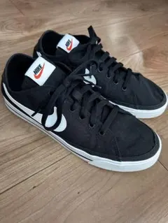 NIKE ナイキ コート レガシー キャンバス ブラック/ホワイト 26.5㌢