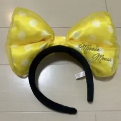 ミニーマウス イエロードットカチューシャ