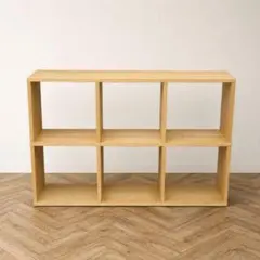 〇無印良品 スタッキングシェルフ 3×2 オーク材 本棚 MUJIのサムネイル