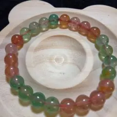 フローライト天然石ビーズブレスレット