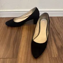 COLE HAAN コールハーン 6B(約23㎝)黒 スエード パンプス