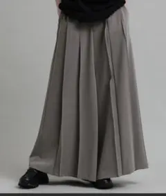 ELLUV/エルヴ ノーブルクオリティーTR ルーズプリーツタック袴スラックス