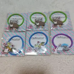 おぱんちゅうさぎ 　アクリル　ヘアゴム 　6個セット