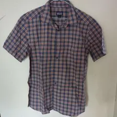patagonia 半袖シャツ チェック　M