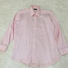 ポロクラブ 長袖 定番 ドレスシャツ ピンク L シワになりにくい 綿ポリのサムネイル