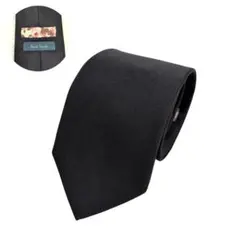 未使用級✨Paul Smith ネクタイ ブラック 裏地花柄 無地