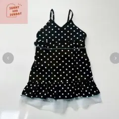 Sunny and Sunday しまむら　りぃー　ドット　ワンピース　80のサムネイル
