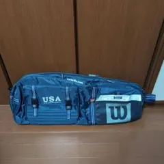 Wilson ラケットバッグ ネイビー U.S.A.ロゴ　未使用　訳あり