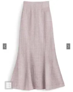 ラメチェックツイードマーメイドスカート[dk1080]