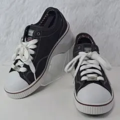 【激レア/美品】SKECHERS 厚底スニーカー Y2K 24cm キャンバス