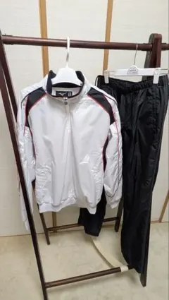 Mizuno ジャージセット Oサイズ ホワイト/ブラック