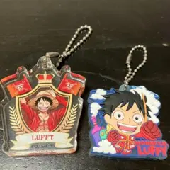ワンピース　キーホルダー　ルフィ2種