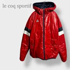 【ルコックスポルティフ】ダウンジャケット　リバーシブル　大きいサイズ　y2k