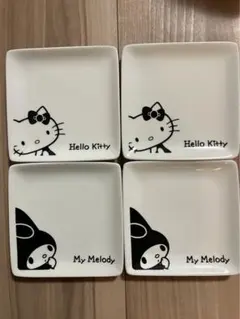 ローソン　サンリオ　スクエア皿　4枚セット