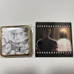 鬼滅の刃 ダイニング お楽しみくじ 缶バッジ クリアカード 鬼舞辻無惨2点