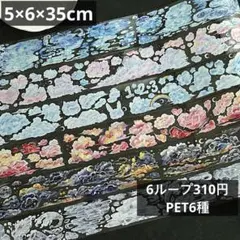 海外マステ 2.1m/ループ 切り売り moodtape.風景6種 A72812のサムネイル