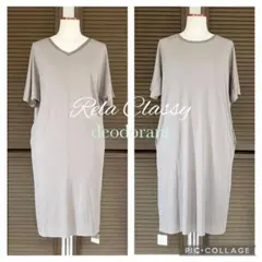 Rela Classy 2Wayワンピース　チュニック 抗菌防臭加工　新品