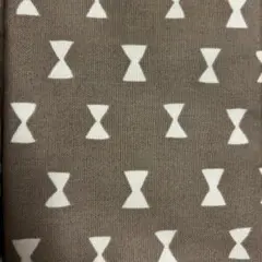 オックス生地 50cm×2枚 リボン柄 くすみカラー