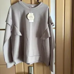 marge cheru フリル付きトレーナー薄紫　　週末限定値下げ‼️