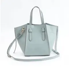 2wayショルダートートバッグ　サックス