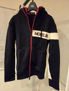 【極美品】モンクレール　MONCLER　ジップアップ　パーカーブルゾン　黒　M