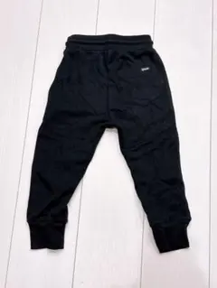 ブラックスウェットパンツ 3本ストライプ