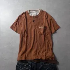 archive striped henry neck tee y2k c-boyのサムネイル