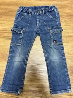 Double.B ダブルビー デニムカーゴパンツ 100cm ミキハウス