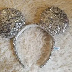 ミッキーマウスカチューシャ シルバー