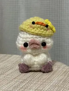 鳥 ぴよ あみぐるみ 編み物 ひよこ ぬいぐるみ 帽子
