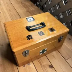ヴィンテージ木箱 救急箱 裁縫箱 蚤の市 昭和レトロ 古道具