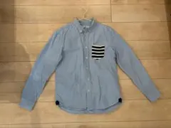 メンズ　シャツ　デニム　ビックアメリカンショップ　水色　Lのサムネイル