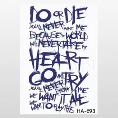 【新作】ジャグアタトゥーシール＊HA-693 英字