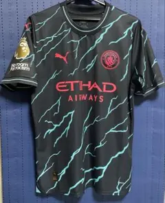 【未使用品】マンチェスターシティ　23-24サードユニフォーム　パッチ付