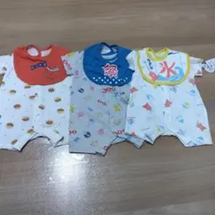 夏服　ロンパース　3枚セット　50 60 70cm