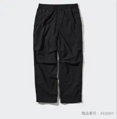 ユニクロ★パラシュートパンツ　メンズ　Sサイズ　ブラック