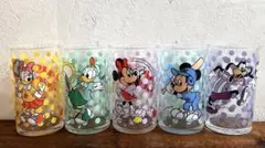 【希少／レトロ】✨ミッキーキャラクターガラスコップセット