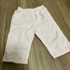 期間限定値下げfamiliar フルーツ刺繍付きハーフパンツ ピンク　90