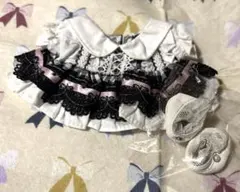 無属性ぬいぐるみ 無ぬい 服 20cm用 チェックロリータ