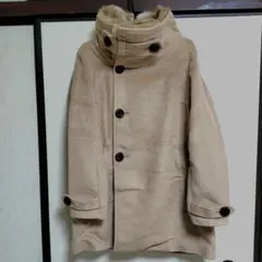 コート フェイクファー付き ベージュ