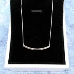 277N スマイルネックレス S925 プラチナシルバー 上品 高見え 人気 