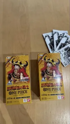 ONE PIECEカードゲーム 世界最強の戦士 2BOX プロモカード4枚付き