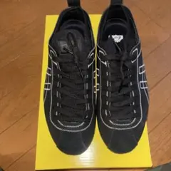 ブラック スエード メッシュ スニーカー