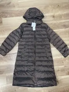 新品未使用　ユニクロ　ウルトラライトダウンロングコート　XL ダークブラウン1点