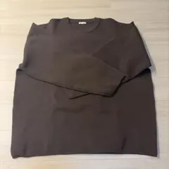 長袖 ニット ブラウン