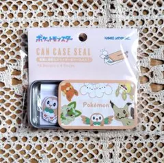 ポケモン 缶ケースシール ポケモンMIX オレンジ
