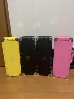 シャンパン エンジェルの空箱4つ 黒2つ ピンク1つ イエロー1つ
